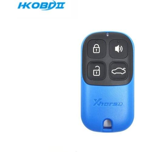 HKOBDII VVDI Wire Remote XKXH01EN 4 Buttons Universal Blue Color VVDI2 Car Key Remote for Xhorse VVDI Key Tool