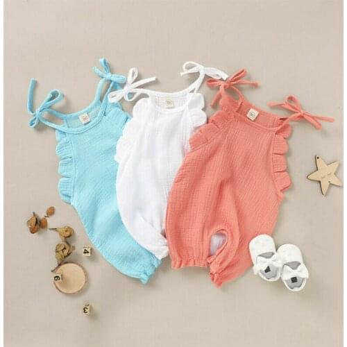 Pudcoco 2020 New Style Newborn Infant Baby Girl Clothes Romper Jumpsuit Summer 1Pc Outfit