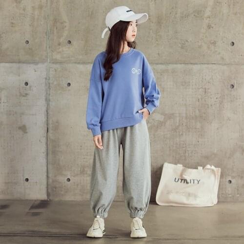 Teen Girls Jogger Pants Suits Long Sleeve Sweatshirt Spring Autumn Kids Clothes