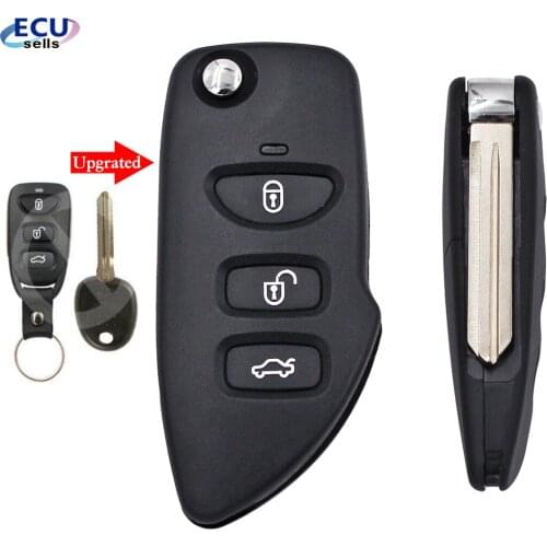 3 Button Upgrated Folding Remote Key Shell For Hyundai Sonata