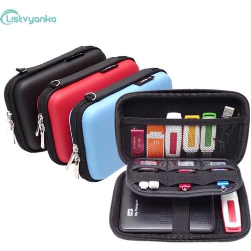 Cable Organizer Bag Headphones Case Power Bank Case Electronic Gadget Organizer Cable Bag USB Wires Charger Digital Storage Box