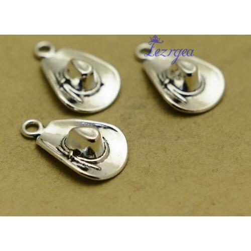 25pcs/lot--20x13mm, Antique silver plated Cowboy hat charms,DIY supplies,Jewelry accessories