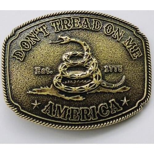 Western Cowboy With 3D Snakes Belt Buckle suitable for 4cm wideth snap on belt with continous stock