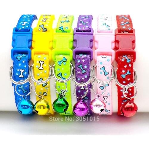 24 Pcs/Set Adjustable Cute Dog Cat Collar Cat Pet Bow Tie With Bell Necktie Cute Collar For Kitten Puppy Small Dog Cat Supplies
