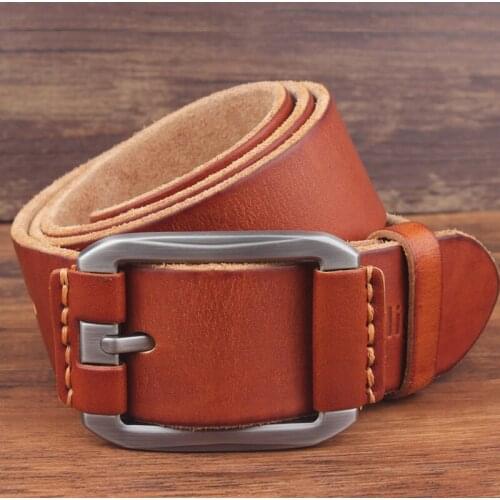 100%real leather natural skin belt men Hairy soft genuine leather strap designer belts genuine leather belt men ceinture homme