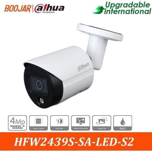 Dahua Original IPC-HFW2439S-SA-LED-S2 4MP Lite Full-Color Fixed-Focal Bullet Network Camerainternational Version
