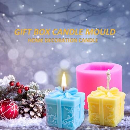 Aromatherapy Candle Silicone Mold DIY Handmade Soap Making Model Plaster Crafts Casting Mould Home Decor Christmas Gift