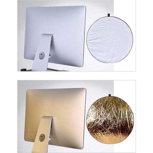 24inches/60cm 5in1 Multi Disc Photography Studio Photo Collapsible Light Reflector Portable Photo Disc Carrying Bag