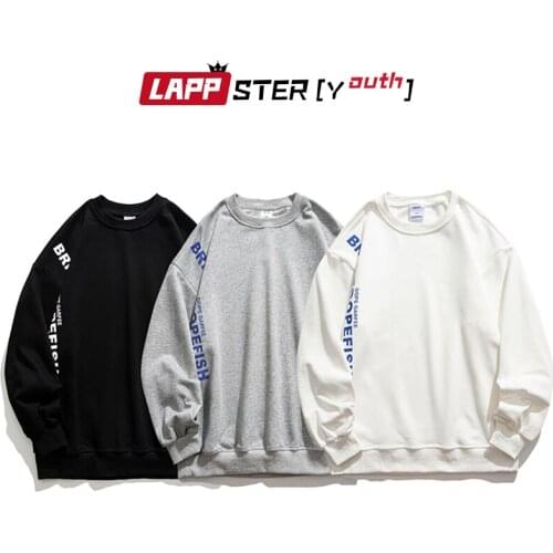 LAPPSTER-Youth Men Harajuku Japanese Streetwear Hoodies 2021 Mens Oversized Patchwork Hoodie Male Y2k Vintage Korean Sweatshirts