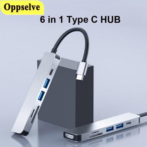 USB C to USB HDMI-Compatible Dock for MacBook Pro Muti-function Interface Expansion Splitter for PC Computer Laptop USBC 3.0 HUB