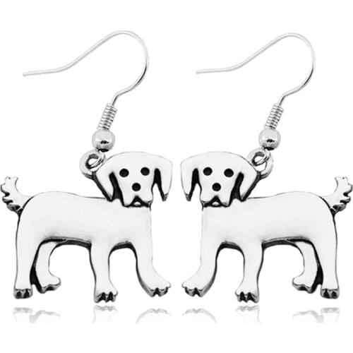 Vintage Boho Golden Retriever Drop Earring Brinco Labrador Dog Pet Statement Big Earrings For Women Earings Fashion Jewelry