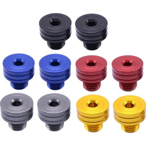 2pcs 10mm M10 Rear View Mirror Hole Screws Fit For YAMAHA NMAX125/150 NVX/AEROX 155 MT-03 MT-07 MT-09 FZ1 FZ6 XJ6