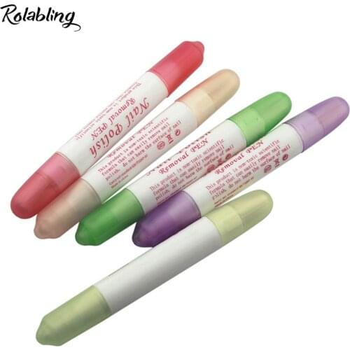 1pc Nail Art Painting Mistakes Corrector Pens Manicure Cleaner Nail Polish Corrector Remover Pen Nail Art Varnish Cleaner Tool