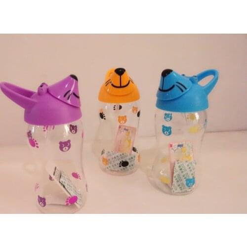 1PC Mouse Health Sport Bottle With Straw 350ml Drinkfles For Outdoor Sport Travel Camping Protein Shaker Water Bottle EKM 3107