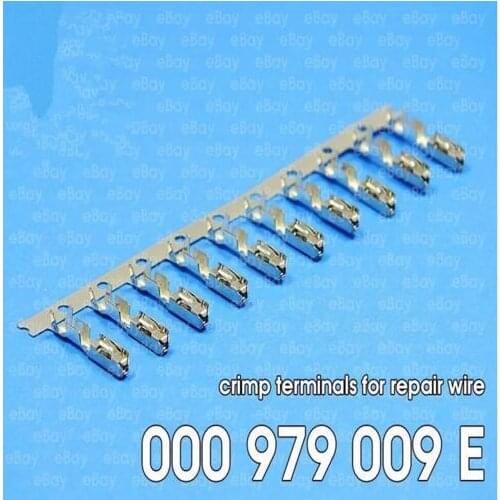 100pcs/lot ECU N 907 647 0 License Plate Lights Cruise Crimp Terminals (pins) For Repair Wire Seat 000979009E