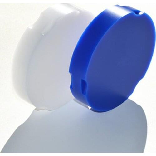 15 Pieces OD95*14mm OD95*16mm ZirkonZahn Milling System Dental Blue And White Wax Disc Block Blanks Dental Wax Block for Bridges