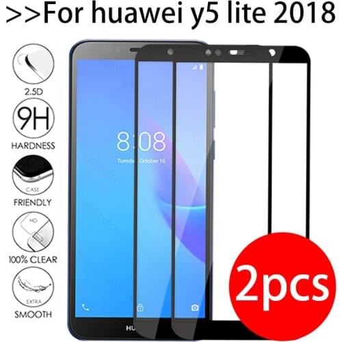 2pcs/lot protective glass For huawei y5 lite 2018 screen protector on y 5 lite y5 light 5y y5lite y5lite2018 tempered glas Film