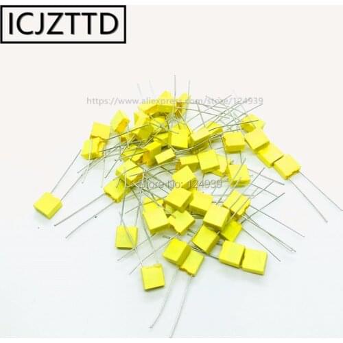 20pcs Polypropylene Safety Plastic Film 100V 1nF ~ 470nF 100nf 220nf 10nf 47nf 22nf 1nf 0.47uf 0.1uf Correction capacitor