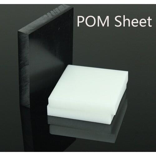 Black/White POM Sheet Board Hard Plastic Polyoxymethylene Plate CNC Model Board DIY Raw Material Thickness 5 6 8 10 Mm