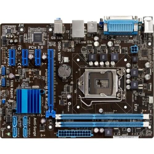 For Asus P8H61-M LX R2.0 Desktop Motherboard H61 Socket LGA 1155 i3 i5 i7 DDR3 16G uATX UEFI BIOS Used Mainboard On Sale