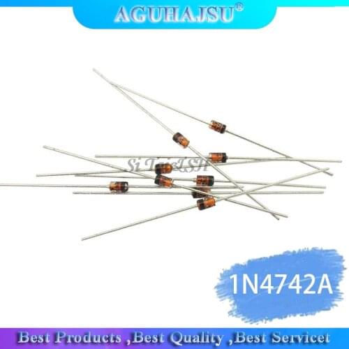 100PCS 1W 12V 1N4742A 1N4742 DO-41 diode