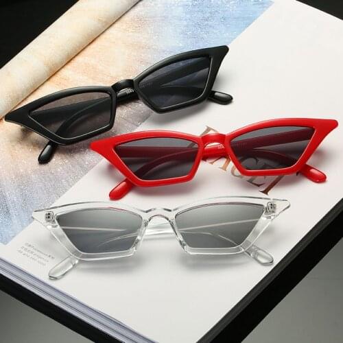 Summer Women Cat Eye Sunglasses Fashion Small Frame UV400 Sun Shades Glasses Vintage Street Eyewear Luxury Trending Sunglasses