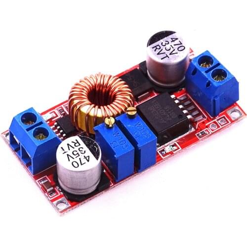 Li-lion Lithium Battery Charger Module 5V-32V to 0.8V-30V 5A LED Driver Step Down Buck Converter Board Constant Current Voltage