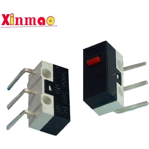20Pcs Sample Right Angle Bend 3 Pins Micro Snap-acting Mouse Switch Microswitch Right/Left Mouse Switch Push Button switch New