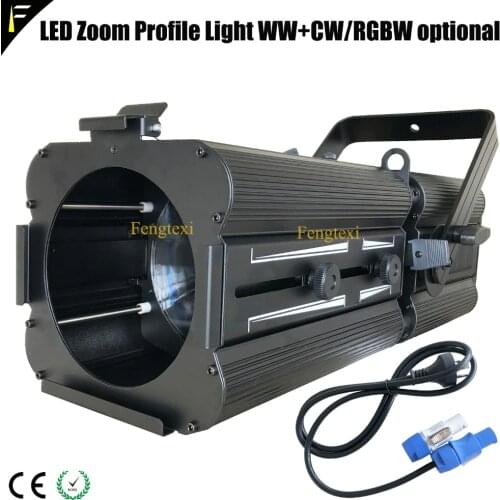 FTX-200Z RGBW 4in1 LED 200w Zoom Profile Light TV Studio Theater Stage Light Profile Spotlights with 17-50 Degree Zoom