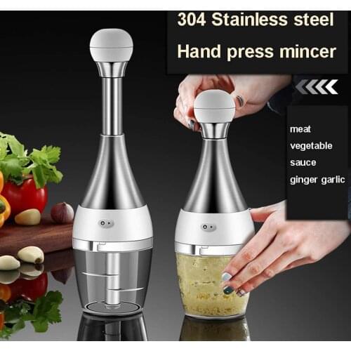 Manual Garlic Press Cutter Multifunction Garlic Masher Mincer Vegetable Chili Meat Grinder Food Chopper Kitchen Tools