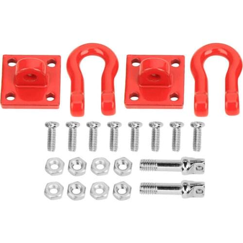 RC Rescue Buckle Aluminum Alloy Trailer Hook Upgrade Accessory Fit for 1/10 RC Car Scene Decoration Rescuing Buckle