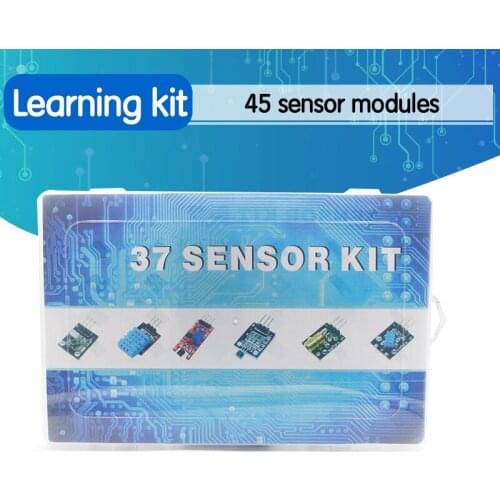 45 of the sensor modules for arduino starter kit, better than the 37in1 37-in-1 sensor learning kit with plastic case