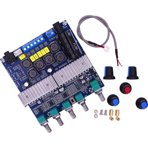 TPA3116 Bluetooth 5.0 Stereo Subwoofer Amplifier Board 2.1 Channel High Power Home Audio Amplifier 2*50W+100W Bass AMP
