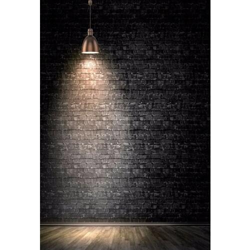 VinylBDS Digital Printing Backdrops Black Brick Wall Backdrop Wood Floor Photo Studio Background For Children