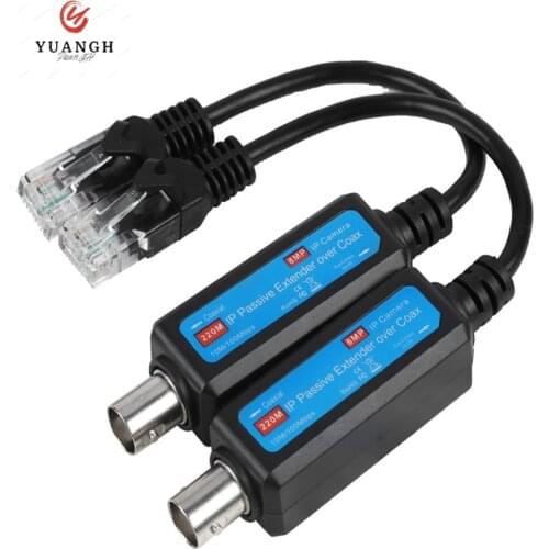 1 Channel Passive IP Extender Over Coax Transmit IP Camera Signal Over Existing Coaxial Cable At 100Mbps