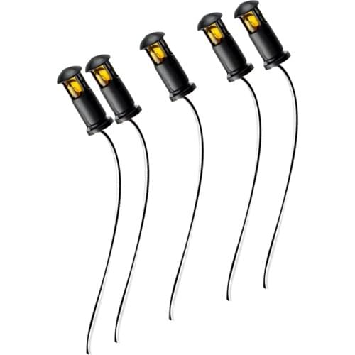 5pcs Mini Model Lawn Light Street Lights Layout for HO OO TT Scale Train