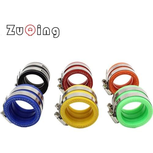 6 Colors 40mm Motorcycle Carburetor Rubber Adapter Inlet Intake Pipe For MIKUNI KEIHIN OKO KOSO PWK Carburetor accessory