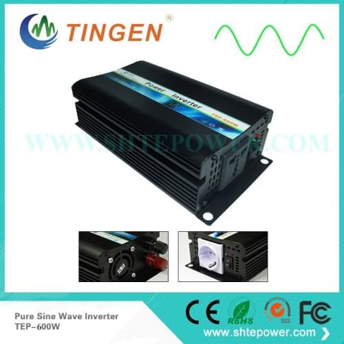 Free Shipping Pure Sine Wave 600W Inverter TEP-600W,Off Grid Tie system DC 12V to AC 110V 220V 230V output 50Hz/60Hz