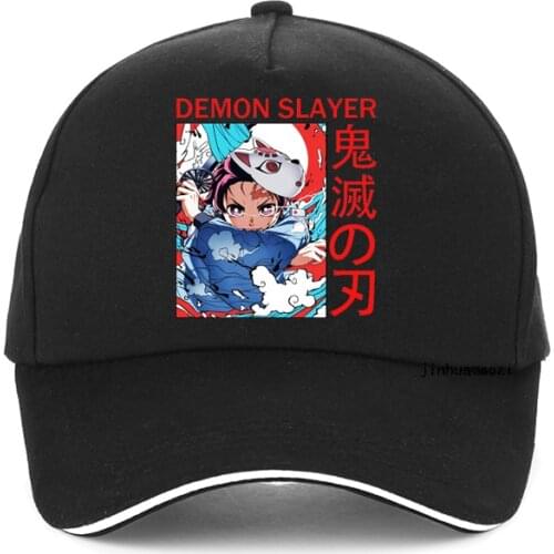 Hot Anime Demon Slayer Funny Cartoon Baseball cap Men Summer Kimetsu No Yaiba comics hip hop caps men Demon Slayer hat