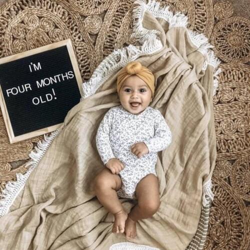 Ins tassel blanket baby gauze wrapper baby carriage windshield lace gauze wrapper summer blankets newborn baby girl