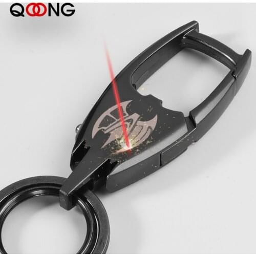 Custom Lettering Keychain LED Lights Lamp Beer Opener Bottle Cool Key Chain Multi-function Key Ring For Men Women Gift Key Ring