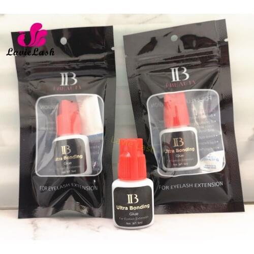 5 Bottles/lot Original Korea IB Ibeauty Ultra Bonding Glue Fast Drying 2-3s Eyelash Extensions Glue Red Cap last 5 weeks