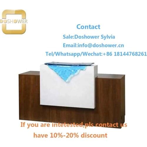 Salon furniture reception desk with front desk office table with marble reception desk