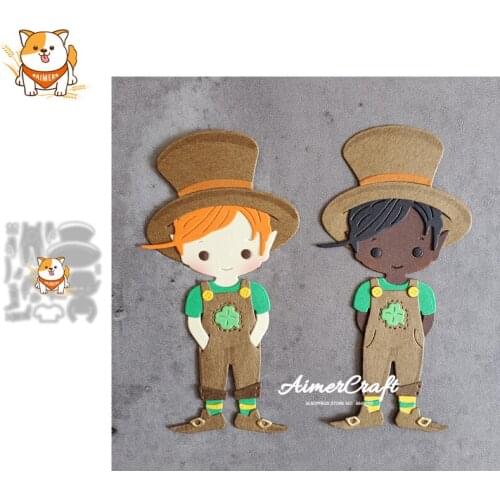 St. Patricks Day Metal Cutting Dies Mold Knife Scrapbooking Stencil DIY Embossing Craft Die Cuts Card Making New Dies For 2021