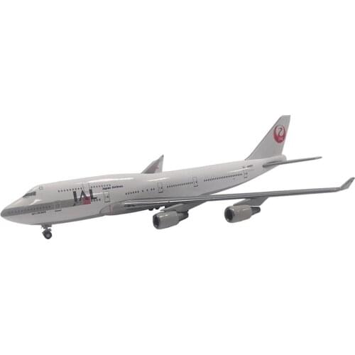 15906 Diecast 1/400 Scale Black Plane Model Toys 747-400 Die Cast Airplane Models Civil aircraft Toy for Collection Gift
