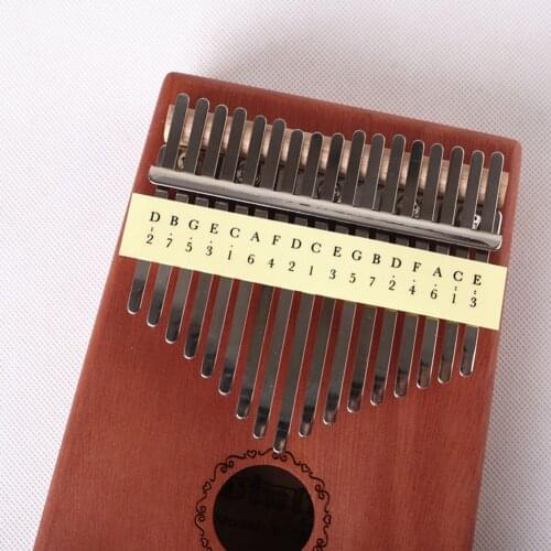 5pcs Kalimba Musical Scale Stickers Thumb Piano Music Scale Logo Sound Sticker Labels for Beginner Musical Instruments Parts