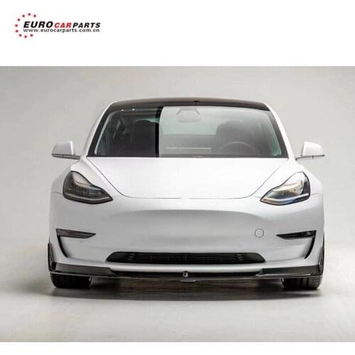 New products carbon material front lip for model 3 car parts TSL front spoiler for Model 3 body kit