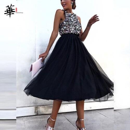 Oriental Enjoy Black Summer Dresses
