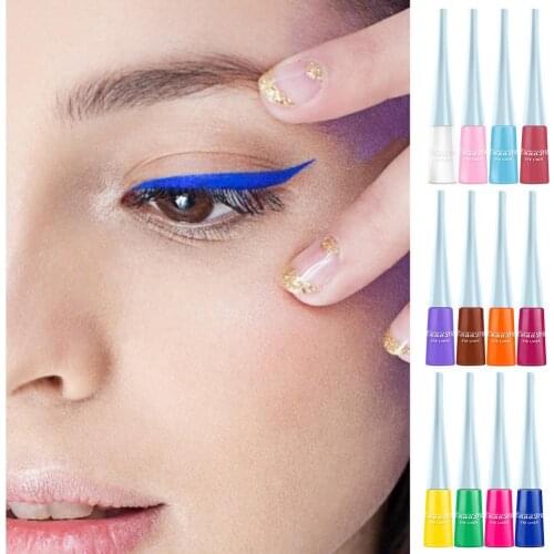 14 Different Color Matte Liquid Eyeliner Quick Dry Waterproof Eye Liners for Women Parties Makeup Shows Live Performances