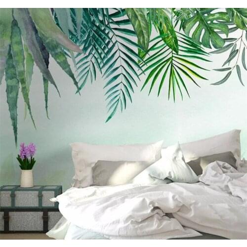 North European Green Leaves Colorful Cactus Plants Wallpaper Mural Living Room Home Wall Decor Ladscape Custom Any Size Cereus